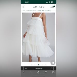 BNWT: AMSALE TULLE TRAPEZE DRESS SIZE 6